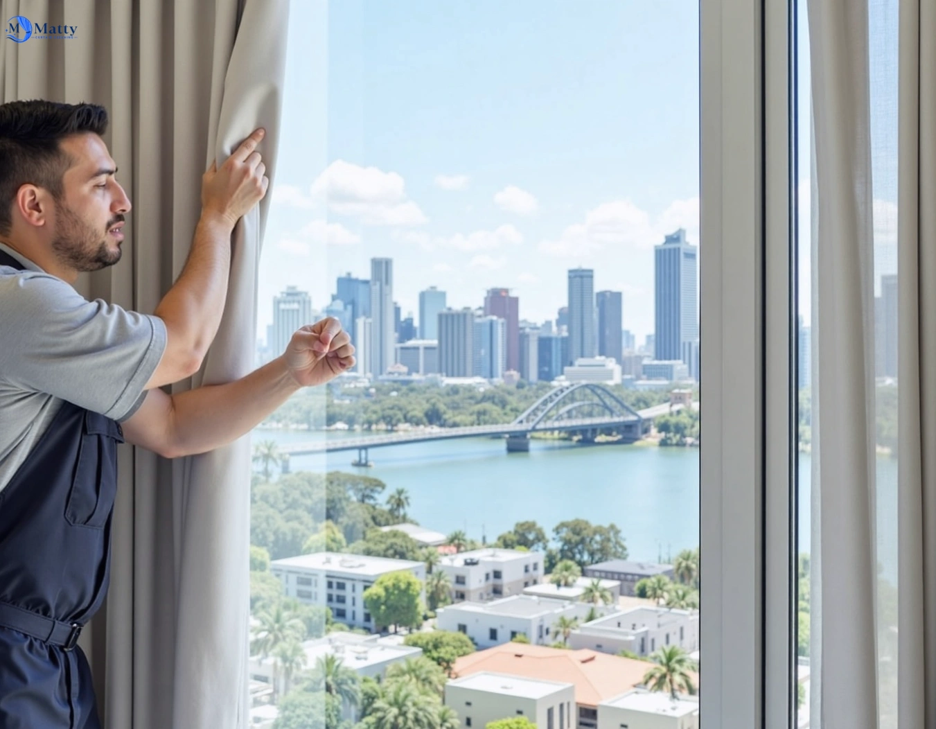 Professional curtain steam cleaning service warranwood-vic QLD by Matty Curtain Cleaning