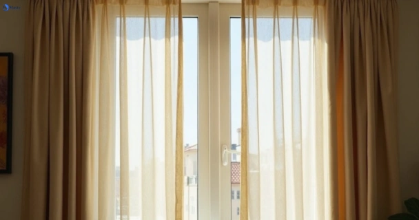 Dull dusty drapes in warranwood-vic before professional cleaning